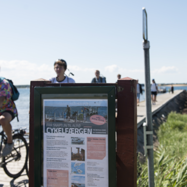 The bicycle route around Horsens Fjord
