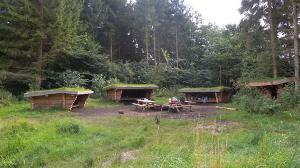 Campsite at Egebjerg lake