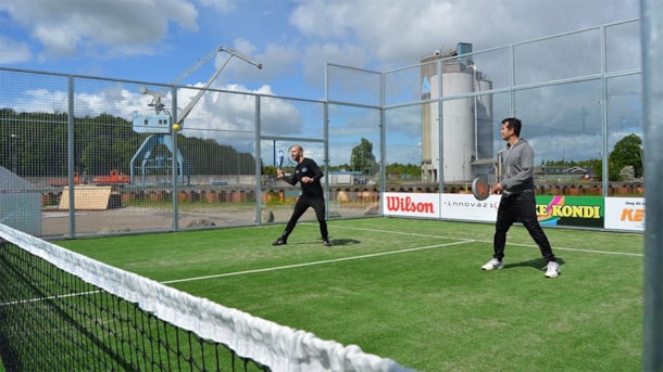 Padelsport am Odense Hafen