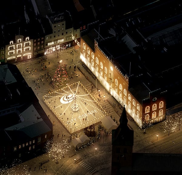 Ice rink at Flakhaven - the city's cosy winter spot