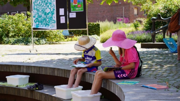 Sommerleben im Zentrum von Roskilde
