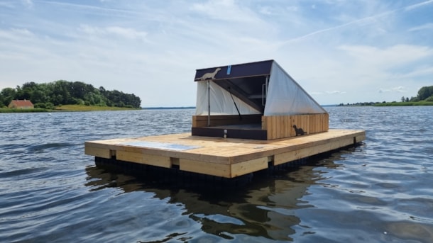 Møllekrogen, Flydende lejrplads