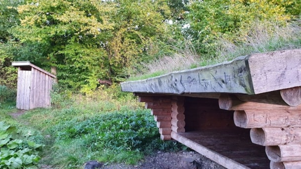Shelterplads i Helvigstrup Skov