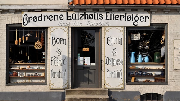 Lützhøfts Kaufmannshof – ein authentisches Geschäft aus dem Roskilde der 1920er Jahre