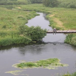 Kanufahren auf dem Fluss Simested Å