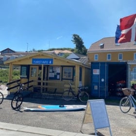 Bicycle, SUP and Kayak rental at Infohytten, Hvalpsund