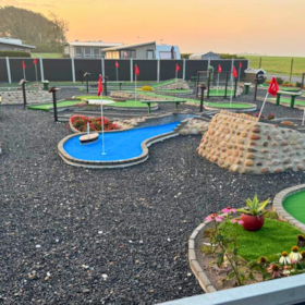 Minigolf ved Ertebølle Strand Camping