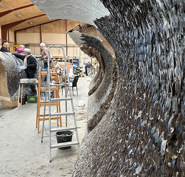 Kunstausstellung in Løgstør mit Werken von Johnny Haugaard