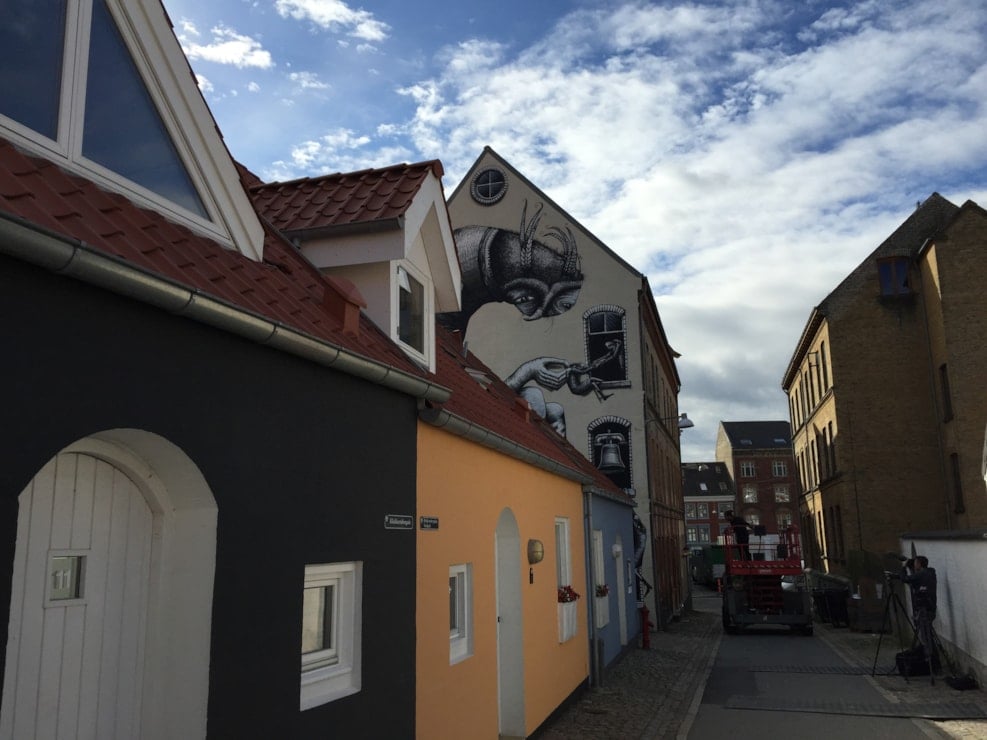 Street art - Phlegm - Klokkestøbergadens Vandgyde 7