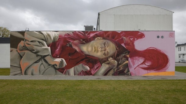 Street art "Out in the Open" - Telmo Miel - Hjulmagervej