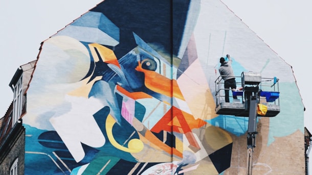 Street art - Oliver Vernon – Løkkegade 12