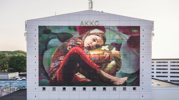 Street art "Out in the Open" - Martin Ron - Aalborg Kongres & Kultur Center