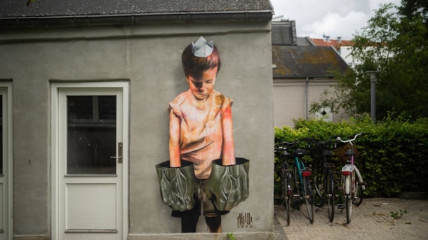 Street art "Out in the Open" - AKUT - Danmarksgade 8 