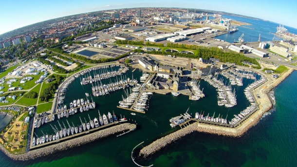 Der Marselisborg Segelboothafen