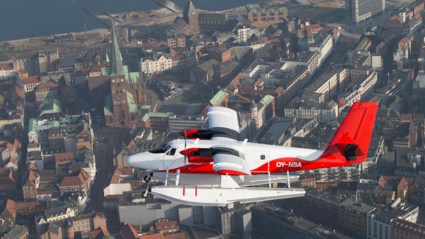 I vandflyver over Aarhus med NORDIC Seaplanes