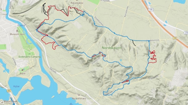 MTB-tracks in Nordskoven