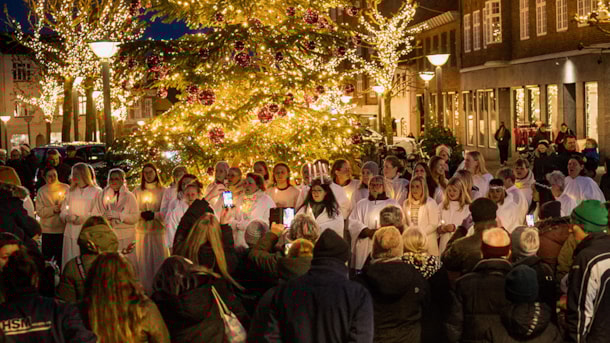 Sankta Lucia-Umzug in Grenaa