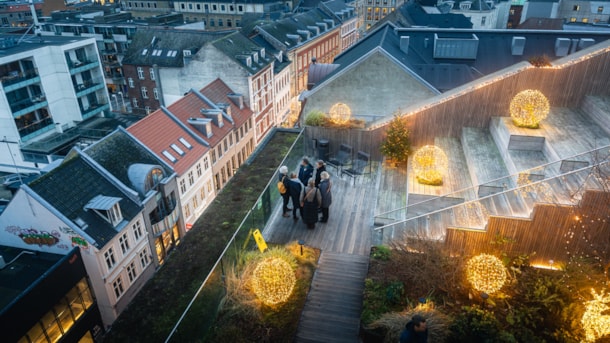 Salling Christmas Garden at the top of Aarhus
