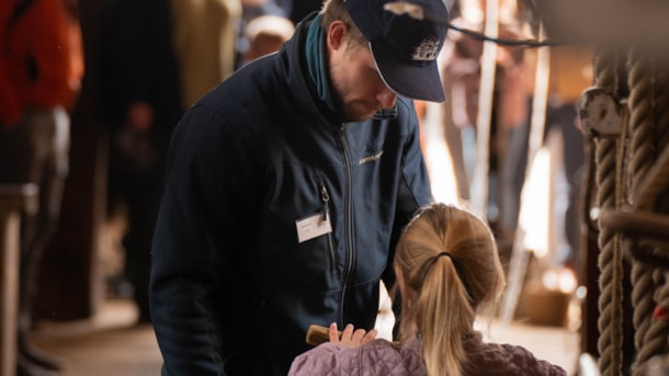 Fregatten Jylland i vinterferien