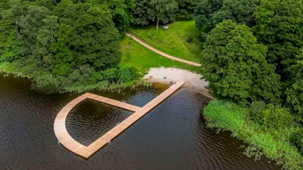 Hinge Sø og Søbad ved Silkeborg