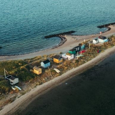 The beach huts in Marstal