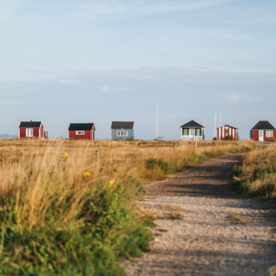 The beach huts in Ærøskøbing