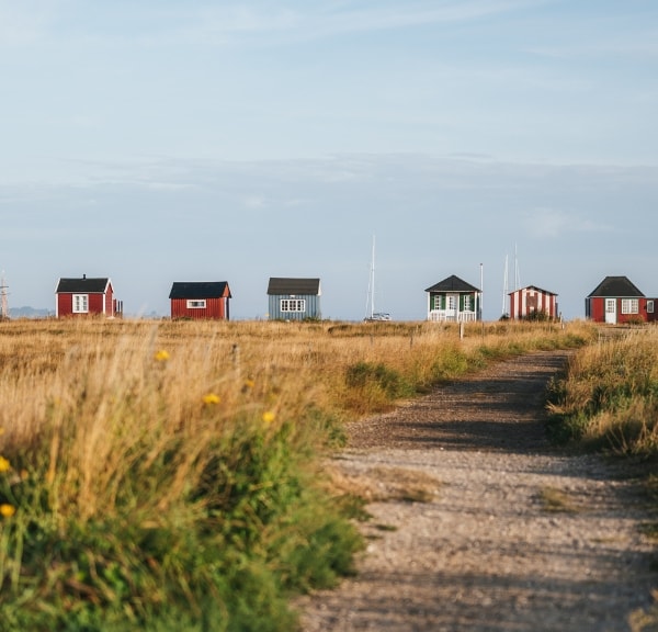 The beach huts in Ærøskøbing