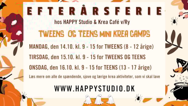 Kreative workshops for tweens og teens hos Happy Studio