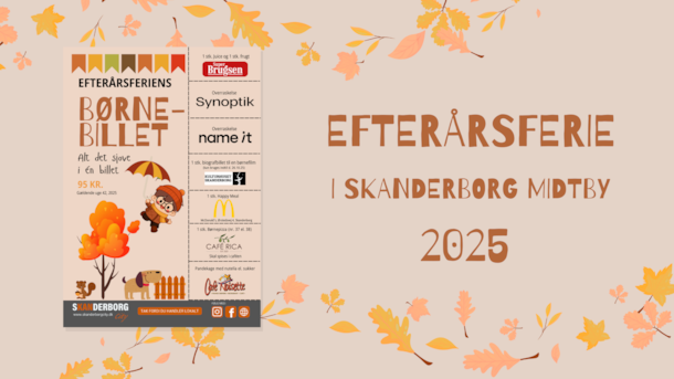 Børnebillet - Efterårsferie i Skanderborg midtby